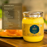 100% Natural A2 Gir Bilona Cow Ghee By Himalayan Natives | Highly & Nutritious Traditional Bilona Method Cow Ghee For Muscles Growth | (500ml) 16.9 Ounce | Jar Pack